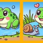 Тест за интелигентност: намерете 3 разлики между снимка на жаба