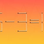 Трябва да преместите само 1 съвпадение, за да бъде равенството